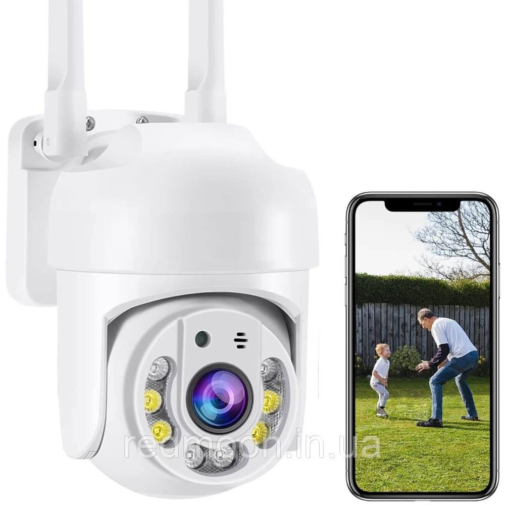 WIFI камера відеоспостереження 2MP, YCC365 / Вулична камера з датчиком руху / IP камера відеоспостереження