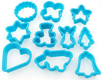 Набор 10 форм для вырубки печенья пластиковые Fissman DP38624 BX, код: 7429520