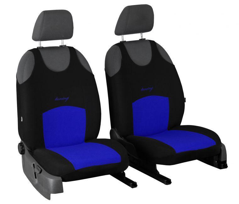 Майки чохли на передні сидіння MERCEDES E КЛАС W211 2002-2009 Pok-ter Tuning Classic сині MP, код: 8282809