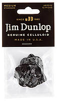 Медиаторы Dunlop 483P02MD Genuine Celluloid Black Pearloid Medium Player's Pack (12 шт.) DH, код: 6555668