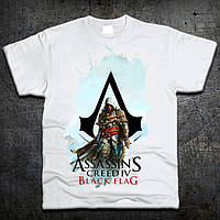 Футболка Fruit of the Loom Кредо Ассасина 4 Assassins Creed 4: Black Flag Белый 140 см (11960 FS, код: 7584621