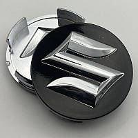 Колпачок заглушка Suzuki черные на литые диски ( 54 - 52 )