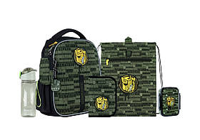 Шкільний набір Kite Transformers (рюкзак, пенал, сумка, ланчбокс, пляшка) SET_TF24-555S, 115-130 см