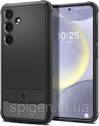 Чохол Spigen для Samsung Galaxy S24 Plus - Rugged Armor, Matte Black (ACS07326), фото 1