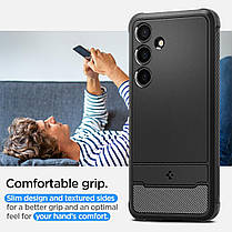 Чохол Spigen для Samsung Galaxy S24 Plus - Rugged Armor, Matte Black (ACS07326), фото 6