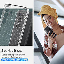 Чохол Spigen для Samsung Galaxy S24 - Liquid Crystal Glitter, Crystal Quartz (ACS07345), фото 6
