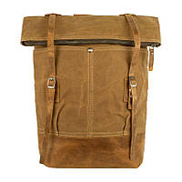 Городской рюкзак Fisher Ролл Топ roll top FC-1792 45x36x12 см Светло-коричневый (23027) ML, код: 1769143