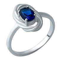 Серебряное кольцо SilverBreeze с сапфиром nano 17 (1932728) AG, код: 1491777