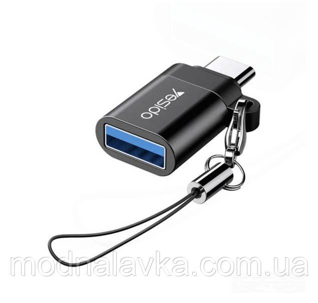 Переходник адаптер OTG с USB Type C на USB для подзарядки устройств и ...