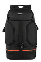 Фоторюкзак универсальный Canon + 15,6 отдел для ноутбука Черный с оранжевым ( IBF028BJ ) NX, код: 6832615