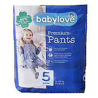 Подгузники-трусики Babylove Premium 5 junior 13-20 кг 20 шт XN, код: 8104982