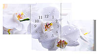Настенные часы Декор Карпаты s182T Орхидея Серый (wYXH45400) UP, код: 1224593