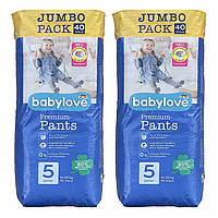 Подгузники-трусики Babylove Premium 5 junior JUMBOPACK 13-20 кг 80 шт DH, код: 8104985