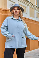 Женская пиджак-рубашка Sofia SF-257 Голубой 62-64 PP, код: 8347897