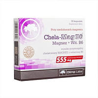 Витаминно-минеральный комплекс для спорта Olimp Nutrition Chela-Mag B6 30 Caps SM, код: 7520477