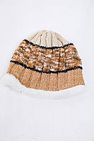 Детская шапка бежевоо-коричневого цвета из шерсти 167R7777 Ager 3-4 года IN, код: 8236481