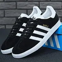 Мужские кроссовки Adidas Gazelle OG, черно-белый, Вьетнам