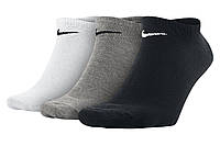 Носки Nike Volue No Show 42-46 3 пары black gray white (SX2554-901) SP, код: 2467333