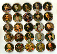 Набір сувенірних монет Collection Гетьмани України 25 шт. (hub_zfx3wp) SK, код: 7468260