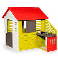 Игровой детский домик Солнечный с летней кухней Smoby OL29498 OM, код: 7424888