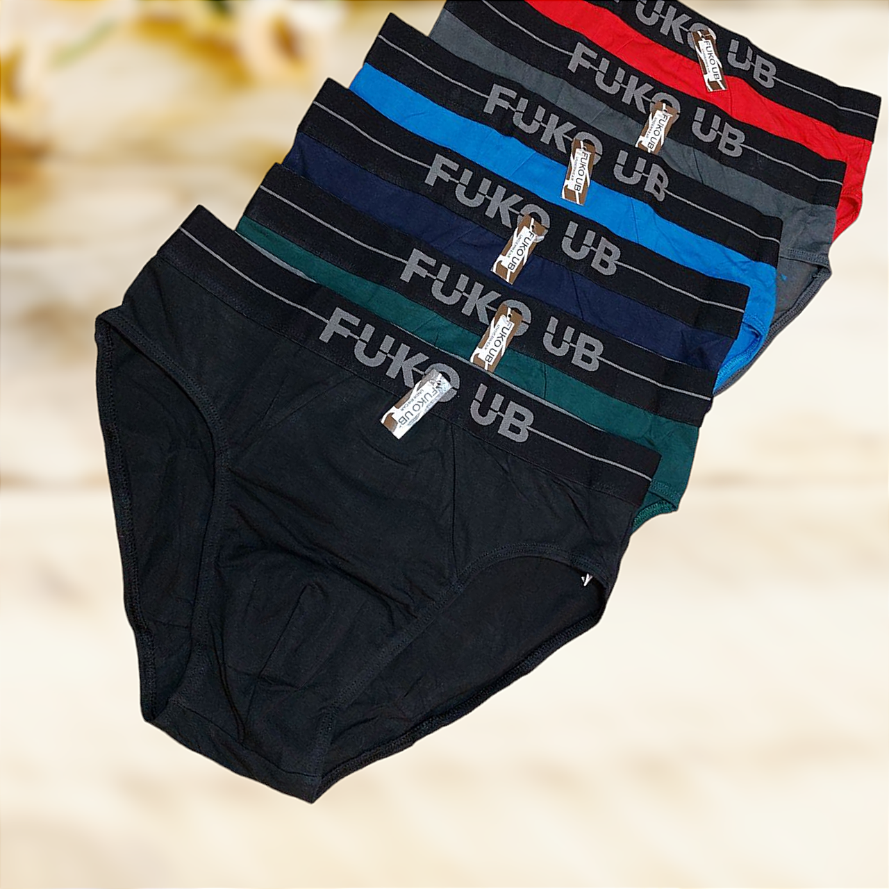 Чоловічі труси бавовняні Fuko Ub 1 шт Розмір L XL 2XL 3XL, фото 1