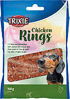 Лакомство для собак Trixie Chicken Rings 100 г (4011905316659) IX, код: 7633336