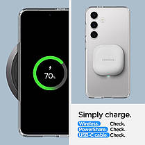 Чохол Spigen для Samsung Galaxy S24 - Ultra Hybrid, Crystal Clear (ACS07349), фото 5