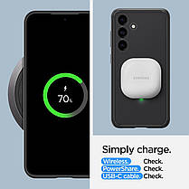 Чохол Spigen для Samsung Galaxy S24 - Ultra Hybrid, Frost Black (ACS07353), фото 6