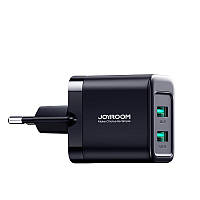 Зарядное устройство Joyroom 2.4A 12W USB на 2 порта Black (JR-TCN01)