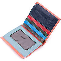 Яркий женский кошелек среднего размера из натуральной кожи ST Leather 19498 Оранжевый Отличное качество