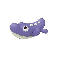 Водоплавающая игрушка для ванной Крокодил Bambi 368-2 заводная 10 см Фиолетовый QT, код: 8397282