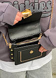 Жіноча сумка 8504 крос-боді чорна, фото 3