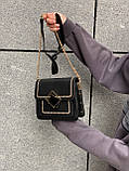Жіноча сумка 8504 крос-боді чорна, фото 10