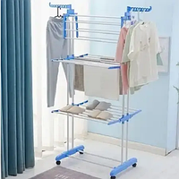 Многофункциональная сушилка для белья Garment Rack With Wheels, Складная сушилка для белья