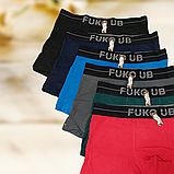 Чоловічі труси боксери бавовняні Fuko Ub 1 шт Розмір L XL XXL 3XL, фото 3
