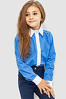 Блуза для девочек нарядная темно-голубой 172R099 Ager 134 IN, код: 8236420