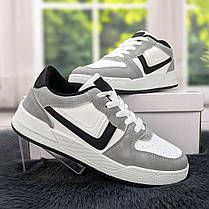 Кросівки кеди жіночі білі з сірим Swin-shoes 4441, фото 5