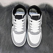 Кросівки кеди жіночі білі з сірим Swin-shoes 4441, фото 2