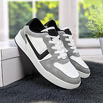 Кросівки кеди жіночі білі з сірим Swin-shoes 4441, фото 4