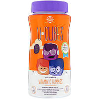 Витамин С для детей Solgar апельсин клубника U-Cubes Children's Vitamin C 90 жевательных конф MP, код: 1726095