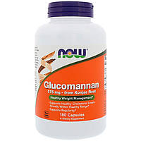 Глюкоманнан Glucomannan Now Foods 575 мг 180 капсул NL, код: 7701471