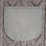 Клапан сумки. "Парасолька". Колір Білий, фото 2