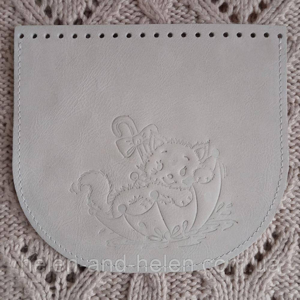 Клапан сумки. "Парасолька". Колір Білий, фото 1