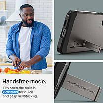 Чохол Spigen для Samsung Galaxy S24 - Tough Armor, Gunmetal (ACS07356), фото 4