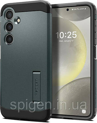 Чохол Spigen для Samsung Galaxy S24 - Tough Armor, Abyss Green (ACS07357), фото 1