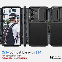Чохол Spigen для Samsung Galaxy S24 - Optik Armor, Black (ACS07363), фото 3