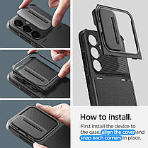 Чохол Spigen для Samsung Galaxy S24 - Optik Armor, Black (ACS07363), фото 4