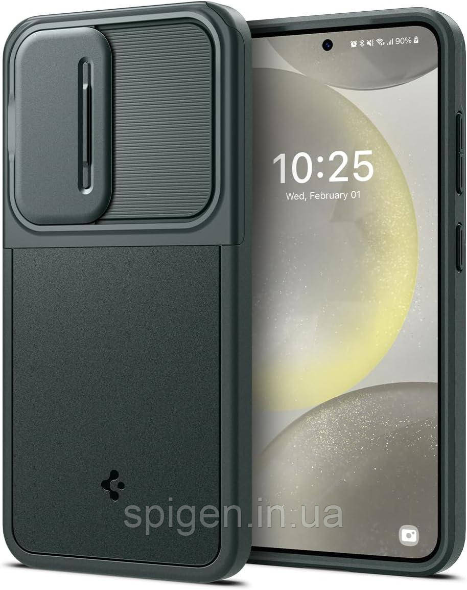Чохол Spigen для Samsung Galaxy S24 - Optik Armor, Abyss Green (ACS07364)