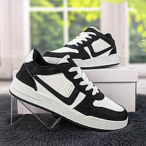 Кросівки кеди жіночі білі з чорним Swin-shoes 4441, фото 3