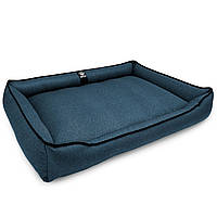 Лежак для собак всех пород EGO Bosyak Рогожка XL 105x80 Синий (спальное место для больших соб ES, код: 7635067